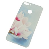 Pokrowiec etui silikonowe wzór Kwitnąca Magnolia HUAWEI P Smart