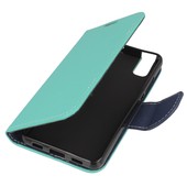etui z klapk� etui z klapk� na magnes Fancy Case mi�towo-granatowe do HUAWEI ShotX