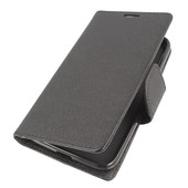 etui z kieszonk� etui z klapk� na magnes Fancy Case czarne do HUAWEI Y3 2017