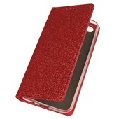 etui brokatowe etui Magic Shine Book czerwone do HUAWEI Honor 7S