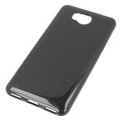 etui prze�roczyste silikonowe etui BACK CASE czarne do HUAWEI Y6 (2017)