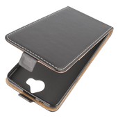 Pokrowiec z klapk� na magnes Prestige Slim Flexi czarny do HUAWEI Y6 (2017)