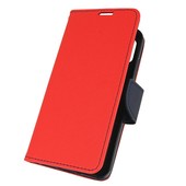 etui podstawka etui z klapk� na magnes Fancy Case czerwono-granatowe do HUAWEI Honor 8A