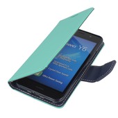 etui z kieszonk� etui z klapk� na magnes Fancy Case mi�towo-granatowe do ORANGE Dive 70