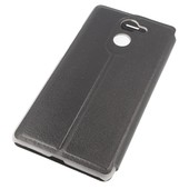 Pokrowiec etui Flip Cover Book z okienkiem czarne HUAWEI Y7 / 3