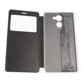 Pokrowiec etui Flip Cover Book z okienkiem czarne HUAWEI Y7 / 6