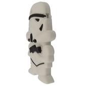 Pokrowiec etui silikonowe 3D Gwiezdne Wojny Szturmowiec biały APPLE iPhone 5 / 5