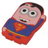 Pokrowiec etui silikonowe 3D Superman czerwony do APPLE iPhone 5