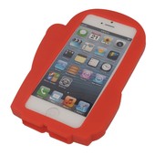 Pokrowiec etui silikonowe 3D Superman czerwony APPLE iPhone 5 / 3