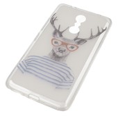 Pokrowiec etui silikonowe wz�r Jele� w Okularach do Lenovo K6 Note