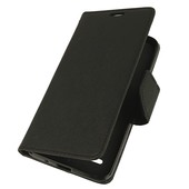 Pokrowiec etui z klapk na magnes Fancy Case czarne do LG K9 Dual