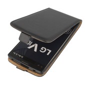 Pokrowiec z klapk na magnes Prestige Slim Flexi czarny do SAMSUNG Galaxy Note 2