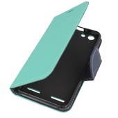 etui z kieszonk� etui z klapk� na magnes Fancy Case mi�towo-granatowe do Lenovo Vibe K5