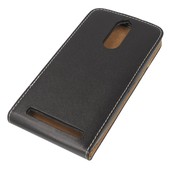 Pokrowiec z klapką na magnes Prestige Slim Flexi czarny Lenovo K5 Note / 3