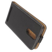 Pokrowiec z klapką na magnes Prestige Slim Flexi czarny Lenovo K5 Note / 4