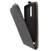 Pokrowiec z klapką na magnes Prestige Slim Flexi czarny Lenovo K5 Note / 7