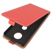 Pokrowiec z klapk na magnes Prestige Slim Flexi czerwony do Lenovo Moto Z Play