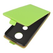 Pokrowiec z klapk na magnes Prestige Slim Flexi zielony do Lenovo Moto Z Play