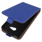 Pokrowiec z klapk na magnes Prestige Slim Flexi niebieski do Microsoft Lumia 550