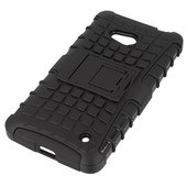 Pokrowiec etui pancerne Hybrid Case czarny do Microsoft Lumia 640 Dual SIM