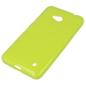 Pokrowiec silikonowe etui BACK CASE zielone do Microsoft Lumia 640 Dual SIM