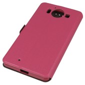 Pokrowiec etui Flexi Book różowe Microsoft Lumia 950 / 4