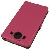 Pokrowiec etui Flexi Book różowe Microsoft Lumia 950 / 5