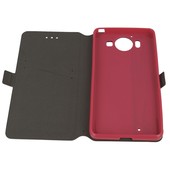 Pokrowiec etui Flexi Book różowe Microsoft Lumia 950 / 11