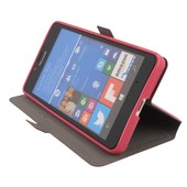 Pokrowiec etui Flexi Book różowe Microsoft Lumia 950 / 10