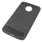 Pokrowiec etui pancerne Karbon Case czarne do Lenovo Moto E4 Plus