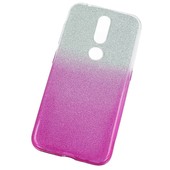 Pokrowiec etui z brokatem Bling Ombre rowe do NOKIA 4.2