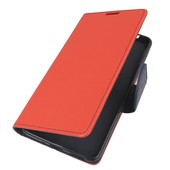 Pokrowiec etui z klapk� na magnes Fancy Case czerwono-granatowe do NOKIA 5