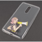 etui z nadrukiem etui silikonowe wz�r Girl do NOKIA 5