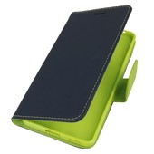 etui z klapk� etui z klapk� na magnes Fancy Case granatowo-limonkowe do NOKIA 6