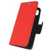 Pokrowiec etui z klapk na magnes Fancy Case czerwono-granatowe do Xiaomi Redmi 7A