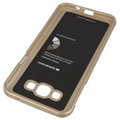 Pokrowiec etui silikonowe Mercury JELLY CASE złote SAMSUNG Galaxy A8 / 4