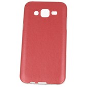 Pokrowiec etui silikonowe 0.3mm JELLY CASE SKÓRA czerwone SAMSUNG Galaxy J5 / 10