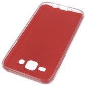 Pokrowiec etui silikonowe 0.3mm JELLY CASE SKÓRA czerwone SAMSUNG Galaxy J5 / 4