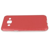 Pokrowiec etui silikonowe 0.3mm JELLY CASE SKÓRA czerwone SAMSUNG Galaxy J5 / 9