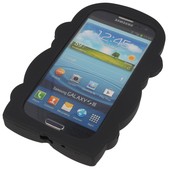 Pokrowiec etui silikonowe 3D Małpka czarne SAMSUNG GT-i9505 Galaxy S IV / 3
