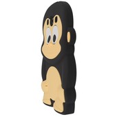 Pokrowiec etui silikonowe 3D Małpka czarne SAMSUNG GT-i9505 Galaxy S IV / 5
