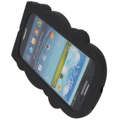 Pokrowiec etui silikonowe 3D Małpka czarne SAMSUNG GT-i9505 Galaxy S IV / 8