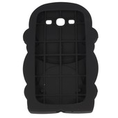 Pokrowiec etui silikonowe 3D Małpka czarne SAMSUNG GT-i9505 Galaxy S IV / 10