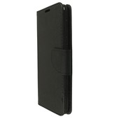 Pokrowiec etui z klapką na magnes Fancy Case czarne SAMSUNG Galaxy A10 / 6