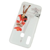 Pokrowiec etui silikonowe wzór Dama w Paryżu SAMSUNG Galaxy A70 / 2
