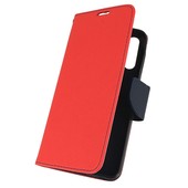Pokrowiec etui z klapk na magnes Fancy Case czerwono-granatowe do SAMSUNG Galaxy A30
