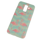 Pokrowiec etui silikonowe wz�r Flamingi do SAMSUNG Galaxy A6+ 2018