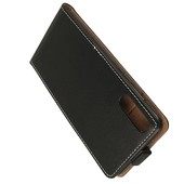 Pokrowiec z klapką na magnes Prestige Slim Flexi czarny SAMSUNG Galaxy A70 / 6