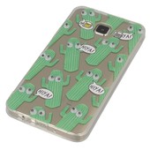 Pokrowiec etui żelowe Ruchome Oczka Kaktusy SAMSUNG Galaxy A3
