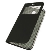 Pokrowiec etui Smart Look Cover z okienkiem czarne do SAMSUNG Galaxy J7 (2017)